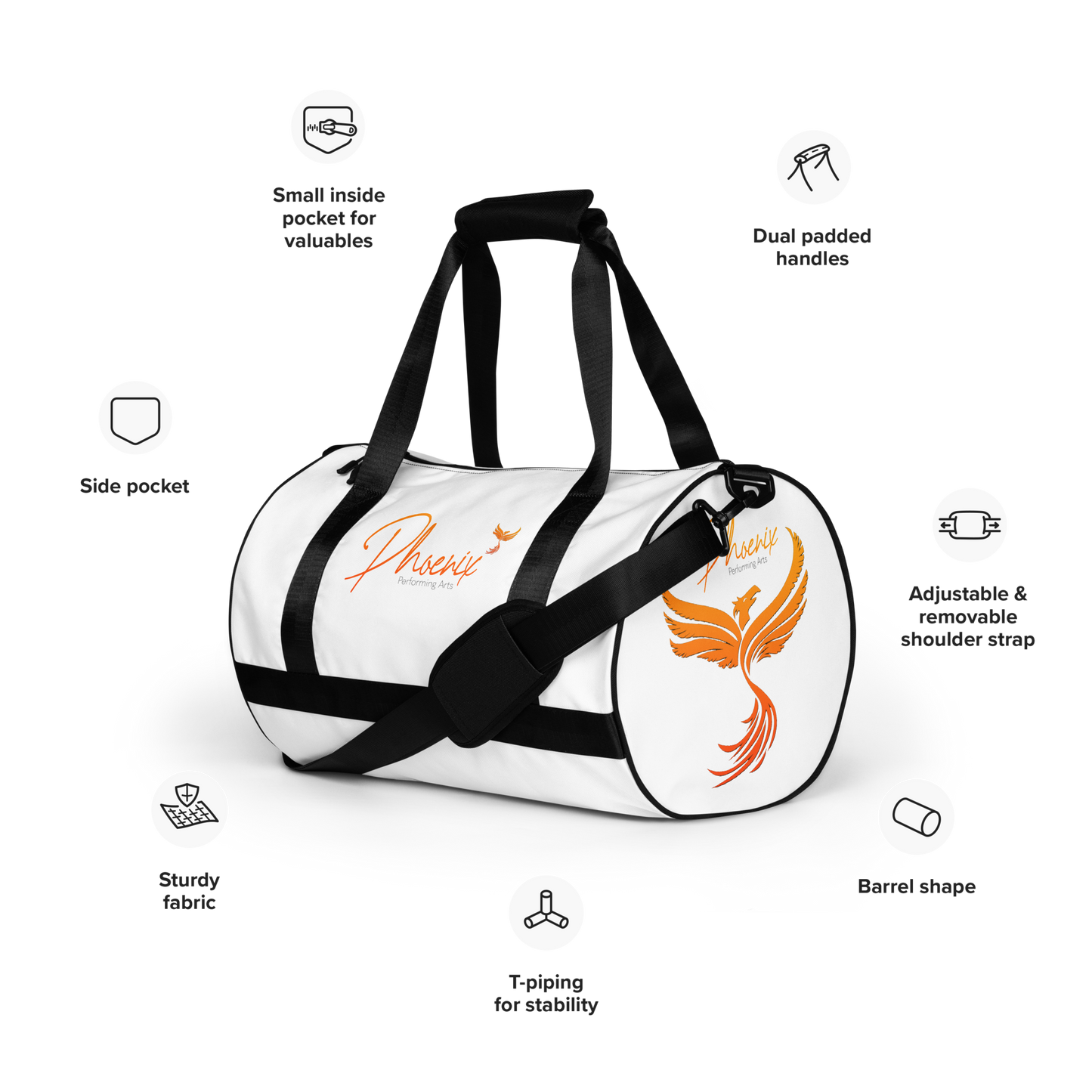 All-over print gym bag